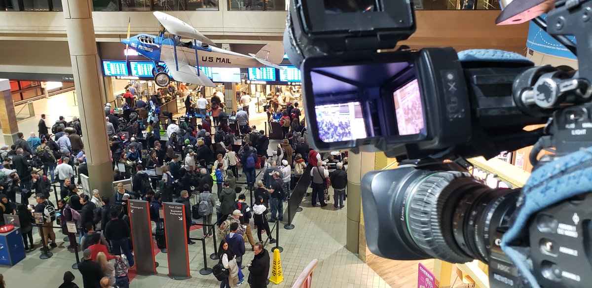 Busy day at the airport. <a href="/KDKA/">KDKA</a>