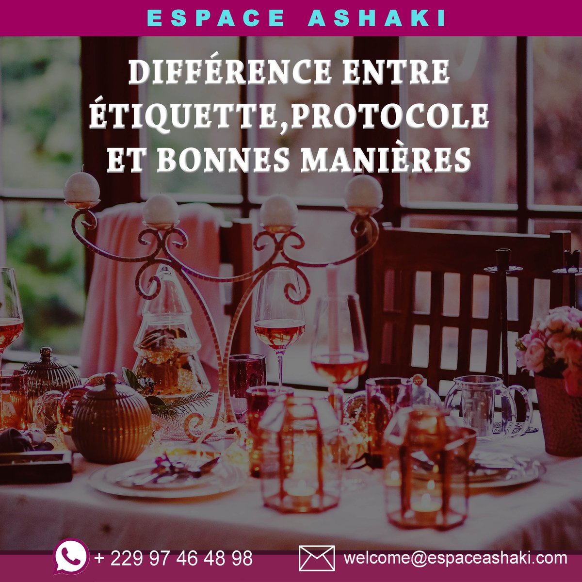 espaceashaki's tweet photo. Les bonnes manières répondent à la question « Quoi ? ».
Suivez nous via https://t.co/M3NBl2H8HQ
#politesse #savoirVivre #ashaki #aimer #beaute #bienetre #SavoirEtre #fb #ig #tiarmg #valeur #afrique #benin #wasexo #beauté #bienetreaunaturel #espaceashaki #soinducorps https://t.co/7ePKSTeSCH