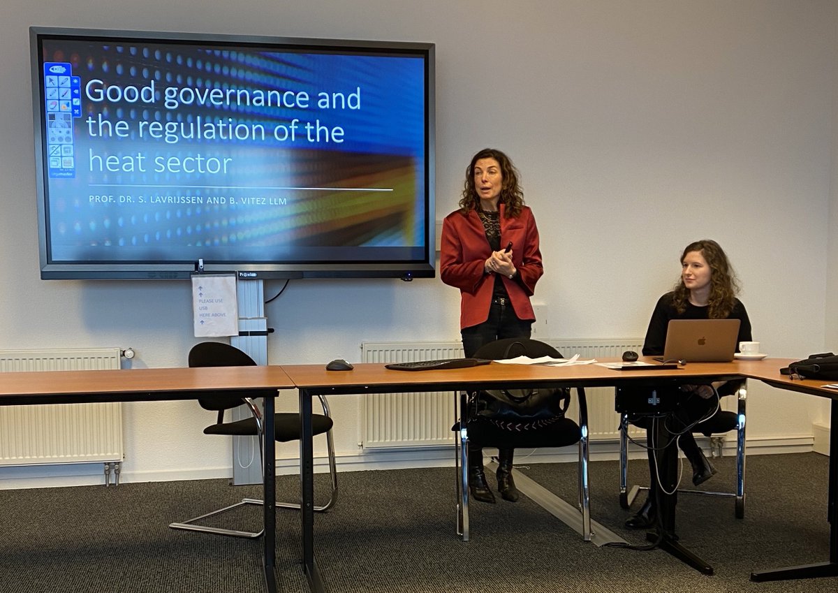 TILEC1's tweet photo. @SACMLavrijssen &amp; Blanka Vitéz on 'Good Governance &amp; the Regulation of the Heat Sector’. Their paper (https://t.co/ovrojgN0C1)
discusses if principles of #goodregulation &amp; #marketsupervision aid in a more consistent approach towards the regulation of #energysector. https://t.co/wZjDiiU88X
