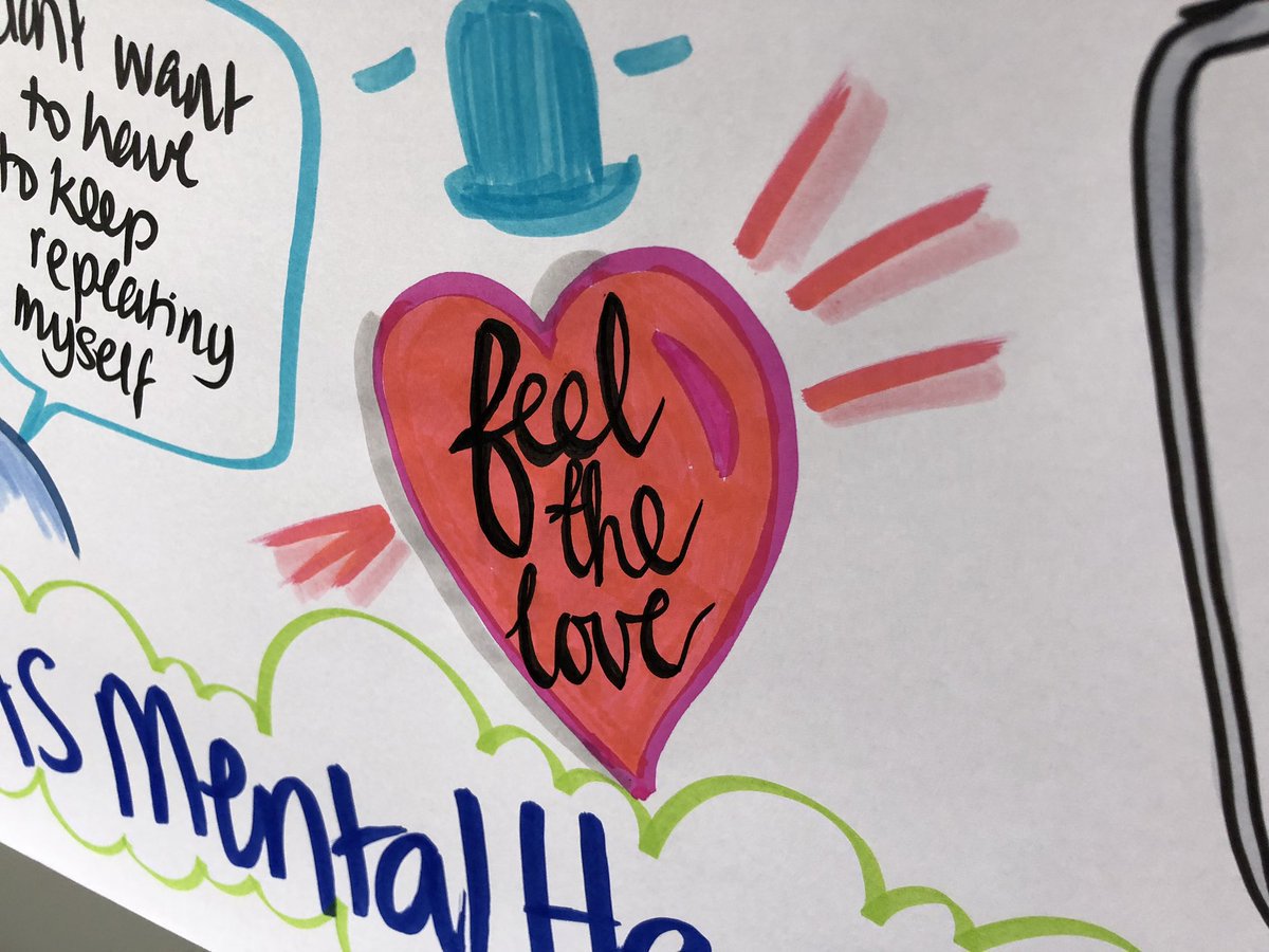 And finally, the wonderful artwork from our  @Ldn_Ambulance  @whoseshoes  #mentalhealth event which captures all of the key themes + ideas   #LASmentalhealth 5/5
