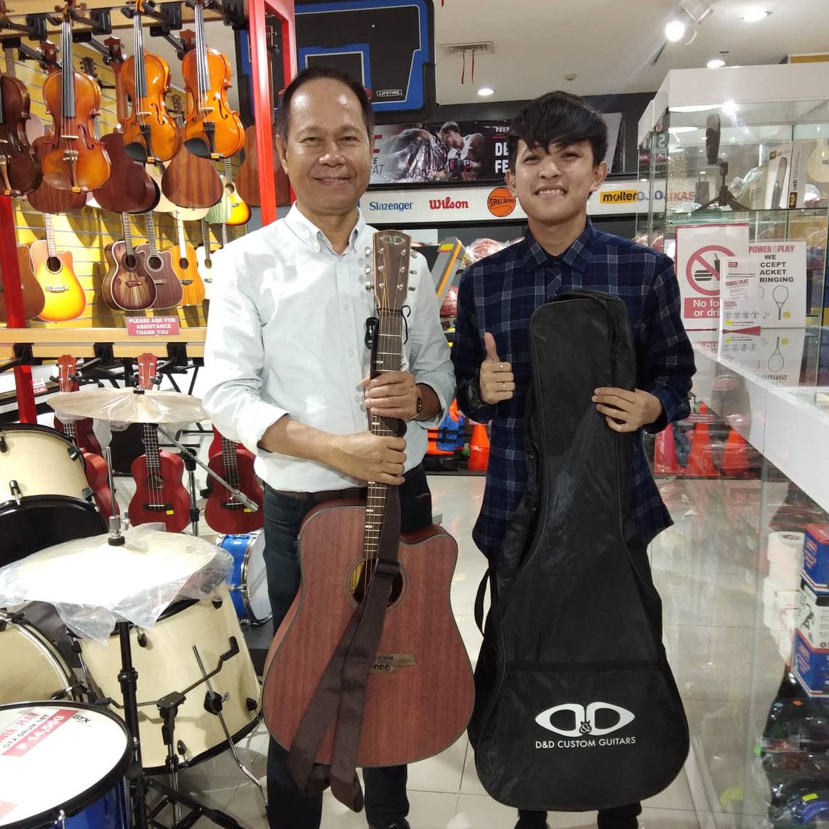 powerplayms's tweet photo. D&amp;D Django --- the new standard for premium quality locally branded #acousticguitars. 

Buy one today at #Powerplay! We accept cash, credit card, and #HomeCredit.🎅

#SMCherryAntipolo 2/F
#AyalaMarikinaHeights 2/F
#AyalaFeliz 3/F
#Riverbanks G/F
#StaLuciaMall 2/F, Phase III https://t.co/THRA6Ivxnf