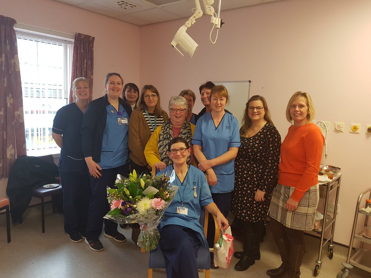NHSGrampian's tweet photo. Community midwife Carmela Earle-Wright recently retired from her post after 16yrs with #NHSG. Carmela has worked in the #Aboyne area for past decade. Colleagues past and present from the South Community Team came together to wish Carmela well for the future. 🥳  #ProudToBeNHSG https://t.co/Gx5dT0ad2W
