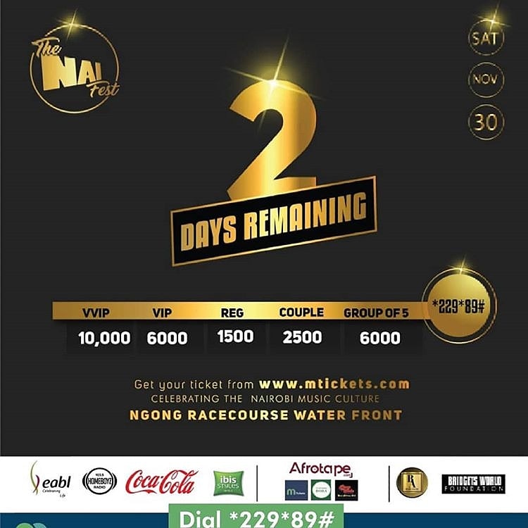 itsme_kk9's tweet photo. Two days to @thenaifest 
#TheNaiFest 
@bridgetachieng https://t.co/UyXBlcyL46
