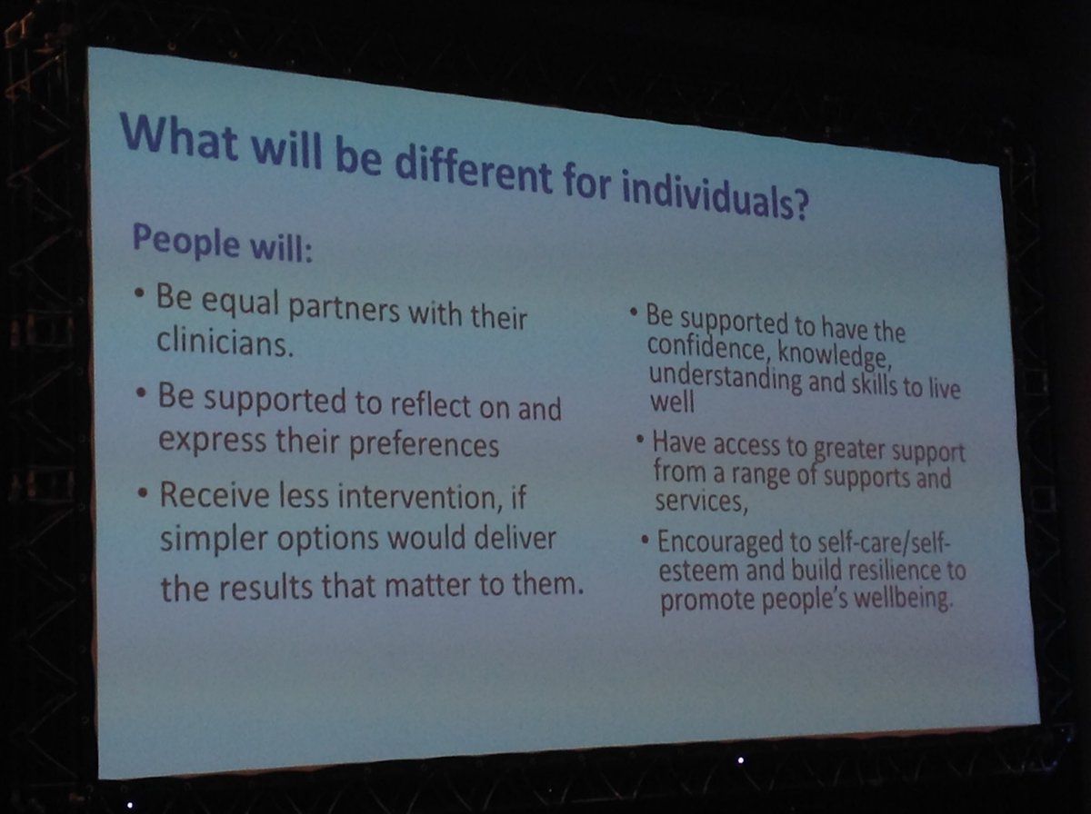 'What will be different for individuals?' in Lanarkshire...
#scotmentalhealth2019