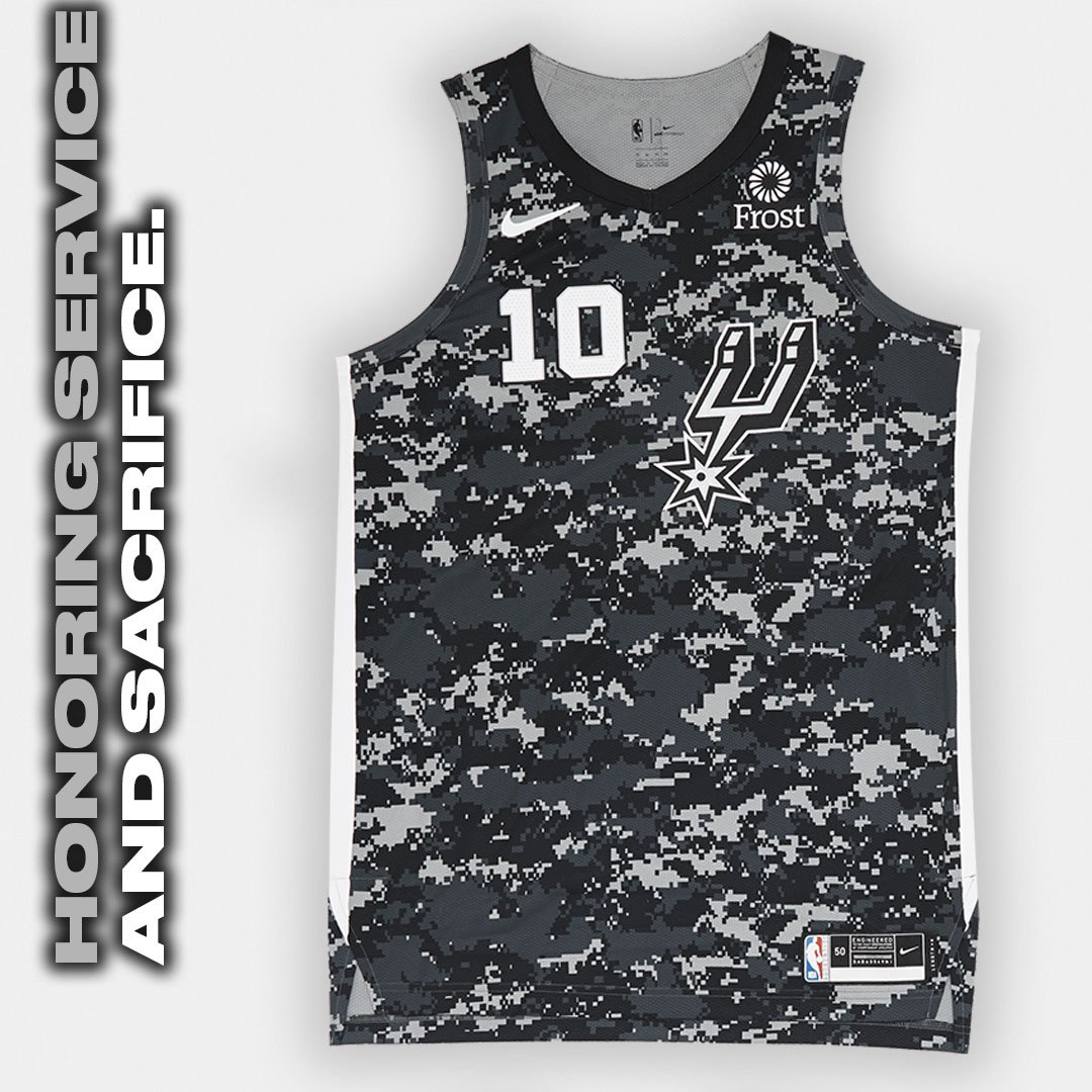 HONORING SERVICE AND SACRIFICE. Get your  @spurs Nike NBA City Edition Jersey NOW   https://on.nba.com/35C3Jdl 