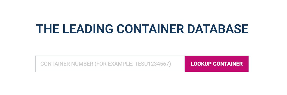 Try our new lookup!

We just launched a new version of our company website containerweight.com. Most exciting part: a container search-box in 'Google' style. Give it a try! (up to 3 containers per day for free)

#easyfastreliable