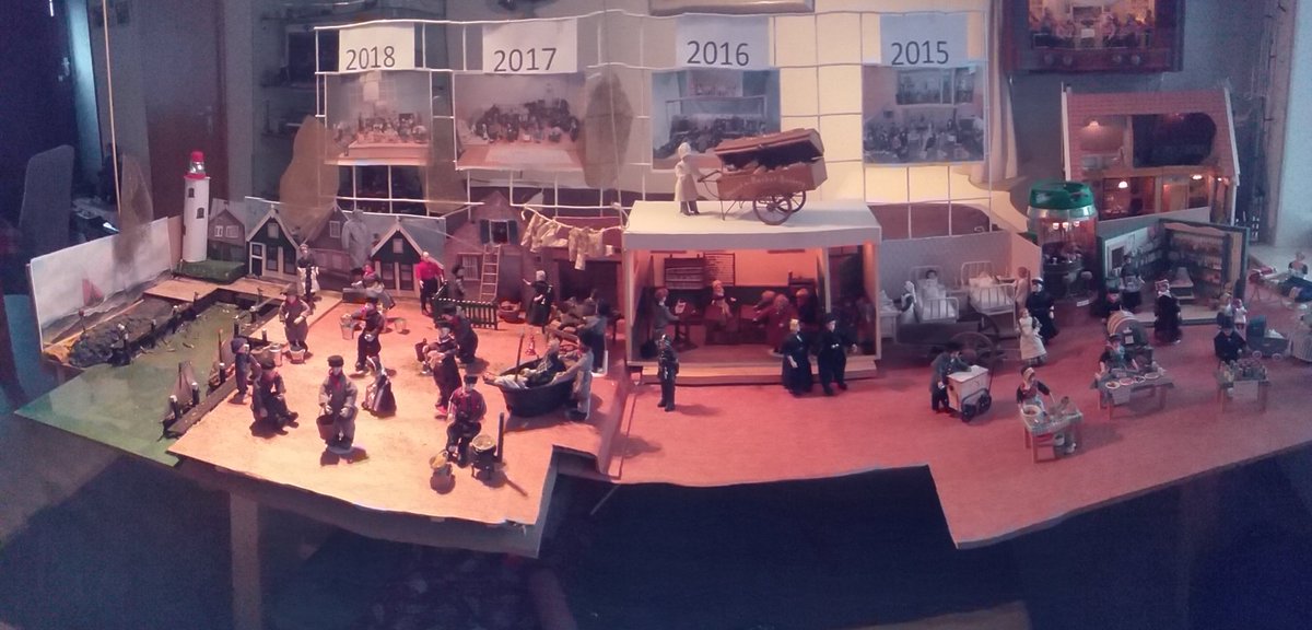 Weer te bewonderen, URK IN WINTERSFEREN voor de ramen.