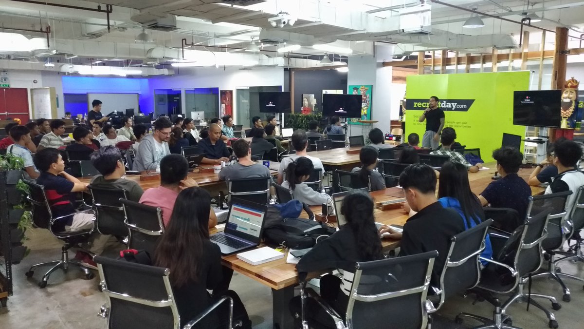 MozillaPH's tweet image. Awesome turnout of attendees in tonight&apos;s Rust Meetup in Makati City. Thanks to our awesome resource speaker @AlistairIsrael! And thank you @recruitday for graciously hosting this month&apos;s meetup. Sa uulitin po. Maraming salamat sa lahat! #MozillaPH #RustPH