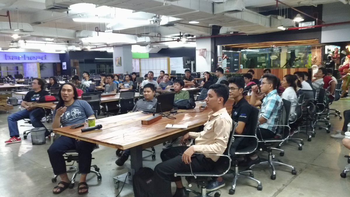 MozillaPH's tweet image. Awesome turnout of attendees in tonight&apos;s Rust Meetup in Makati City. Thanks to our awesome resource speaker @AlistairIsrael! And thank you @recruitday for graciously hosting this month&apos;s meetup. Sa uulitin po. Maraming salamat sa lahat! #MozillaPH #RustPH