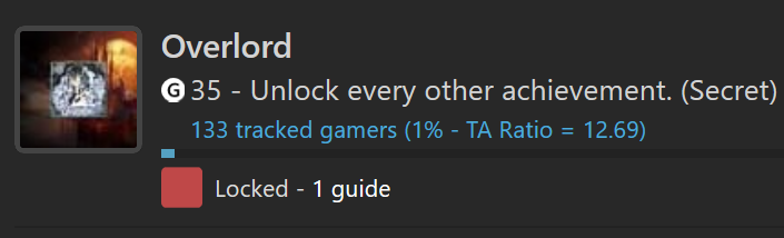 The "Overlord" achievement in Bloodstained: Ritual of the Night has been fixed in the latest patch and the game can now be completed! Thanks <a href="/SwordOrWhip/">PlayBloodstained</a> <a href="/505_Games/">505 Games</a>!