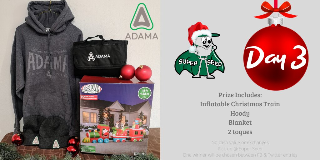 Your Christmas decorating will be complete with this prize thanks to <a href="/Kfowler78/">Kim Fowler</a>  with <a href="/ADAMA_CAN/">ADAMA Canada</a> 
To win:
1) Follow us
2) Retweet this post
Winner will be contacted Friday, November 29 around 2:00pm