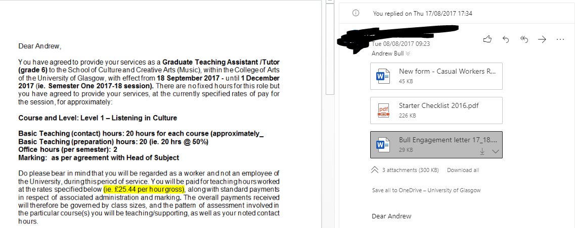 But fine, whatever. Next year, the same deal. They're a little more upfront about how the pay is actually broken down. Still calling the ~£25 a 'Total Hourly Rate' when they literally state it's actually two hours right above... However, for 2018-19 things changed. 6/13