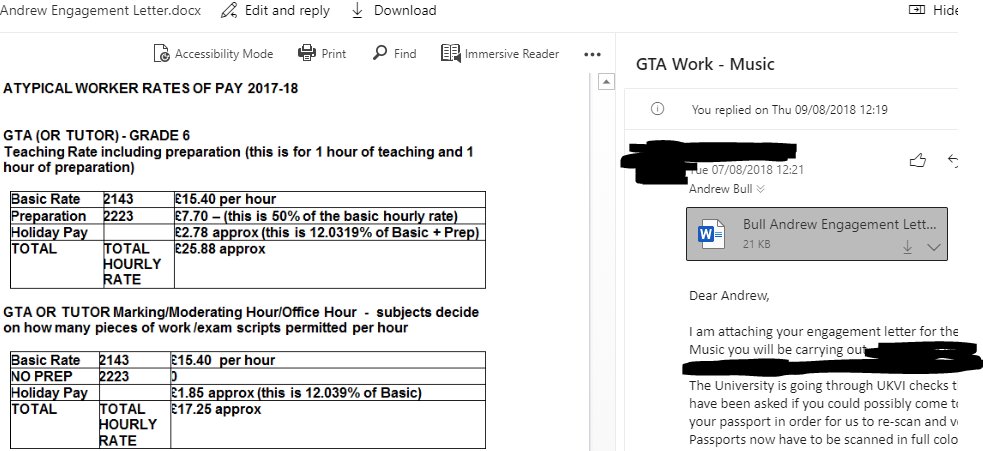 BUT! Not right away. My original engagement letter from August 2018 gives the same old 'Basic Rate' and 'Preparation' plus 'Holiday Pay' = one hour work mental gymnastics. 7/13