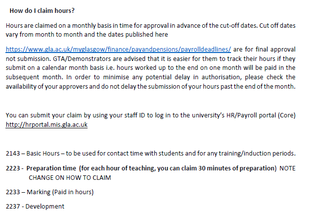 A month later on though the new Handbook for the School's GTAs comes out - and they've cut the preparation hour down to a half hour for every hour of teaching you're doing. They do highlight this change, kindly, but no explanation why. 8/13