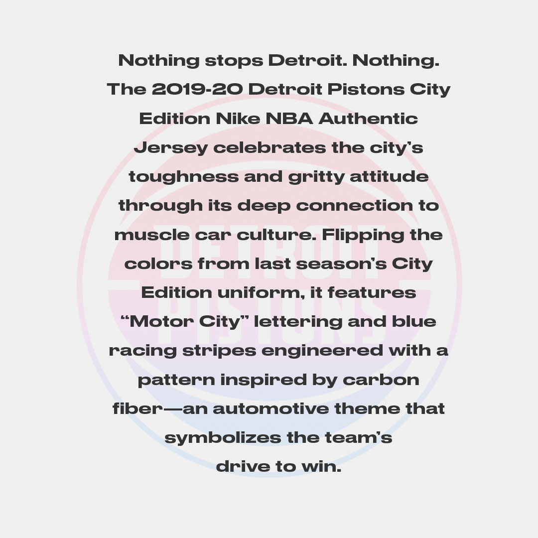 MOTOR, MUSCLE AND MOMENTUM. Get your  @DetroitPistons Nike NBA City Edition Jersey NOW   https://on.nba.com/2qS12Wn 