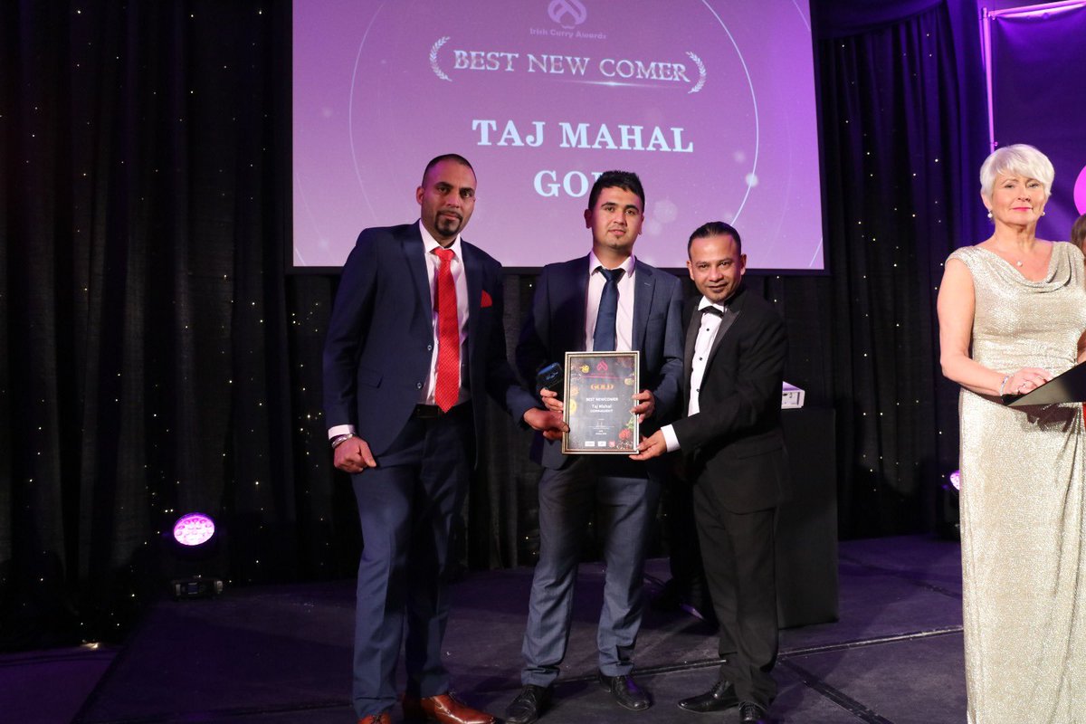 Winner best newcomer in #Connaught #tajmahalkiltmagh  #curry #spice #chef #hospitality #indianfood #in association with #cobrabeer #indianireland #asianrestaurants #asianfoodie  #asianfood #indianfood #masala #tadkahouse #indianfoodie #asianstreetfood #irishcurryawards