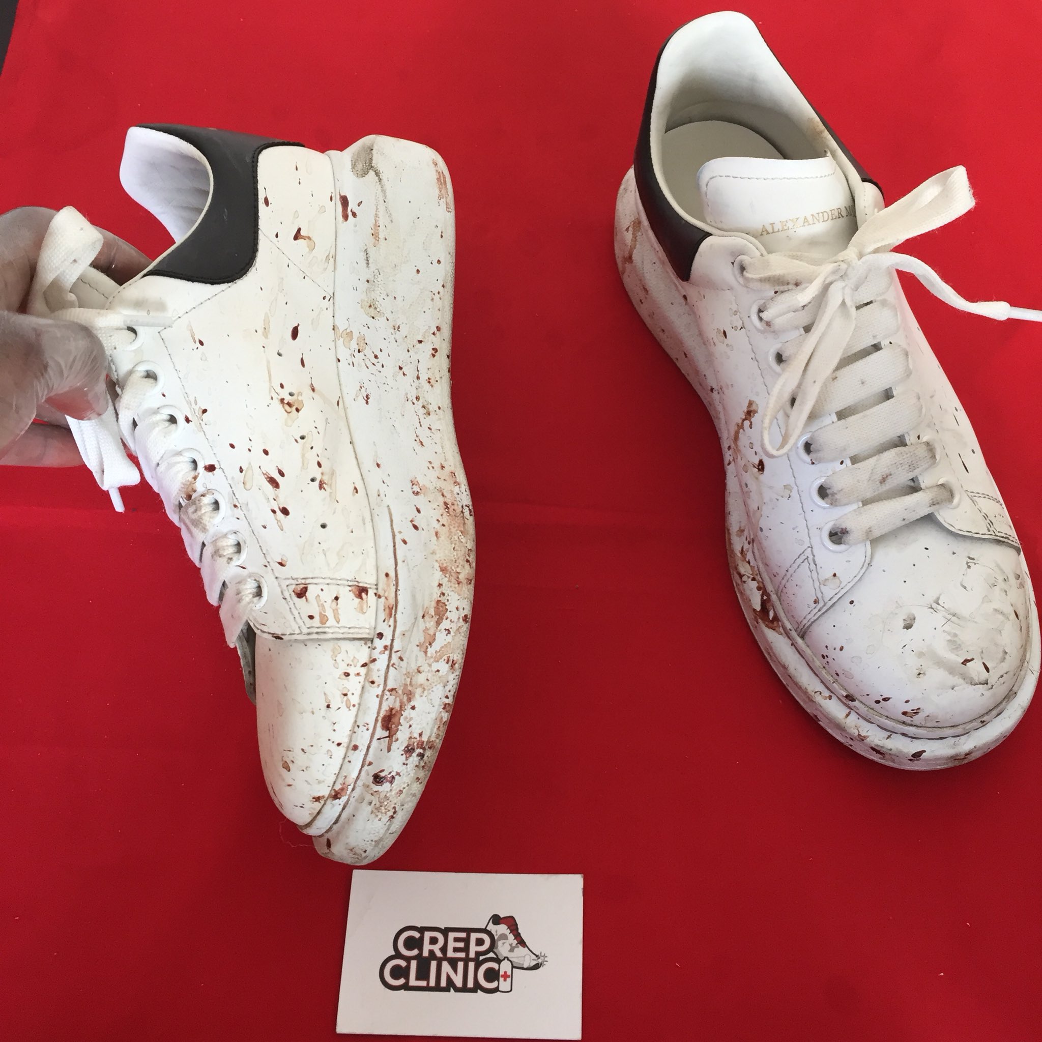 alexander mcqueen red splatter