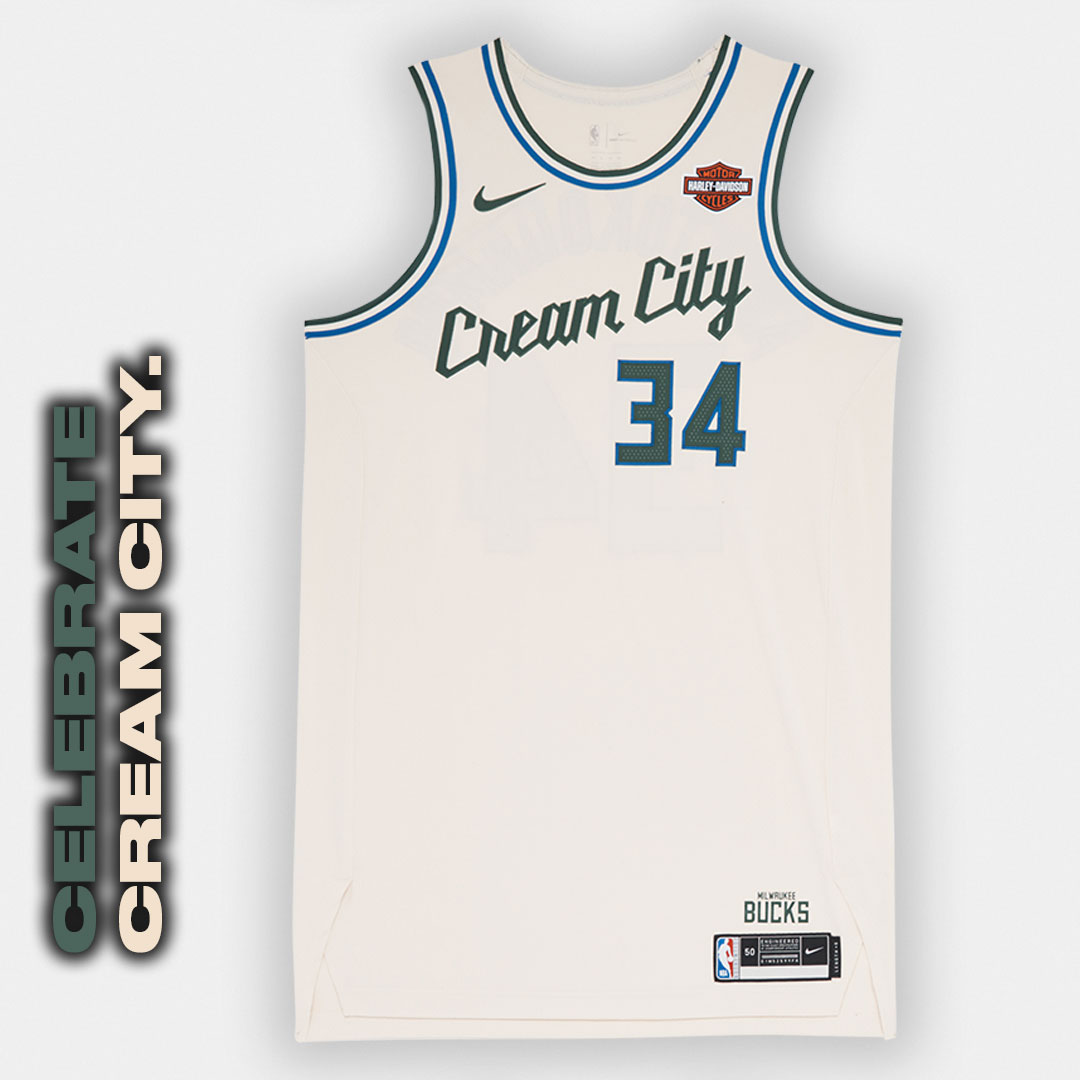 CELEBRATE CREAM CITY. Get your  @Bucks Nike NBA City Edition Jersey NOW   https://on.nba.com/37E5Wqs 