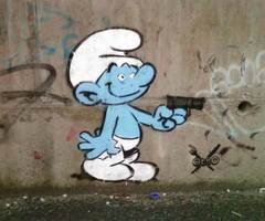 Gangsta Smurf (not a "real" smurf) /  @FattestFatTony 36/36I will close the submissions here because, as Peyo by the end of his life, I don't find the smurfs funny anymore.Those who wanted to be a smurf or want to keep playing this game, please keep doing so without tagging me.