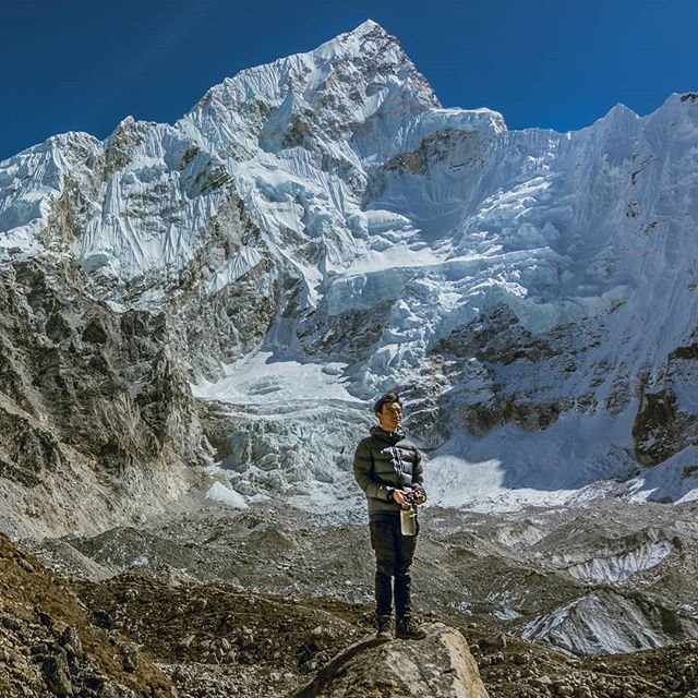 The pride of Nepal. Everest Base Camp.  instagram.com/mattmarschall/
#discovernepal #trekkinginnepal #awesomenepal  
#explorehimalayas #instanepal #travel #mountain #nepal #visitnepal2020 #everestbasecamptrek #everestbasecamp #ebc #hiking #everest #landscape #himalayas