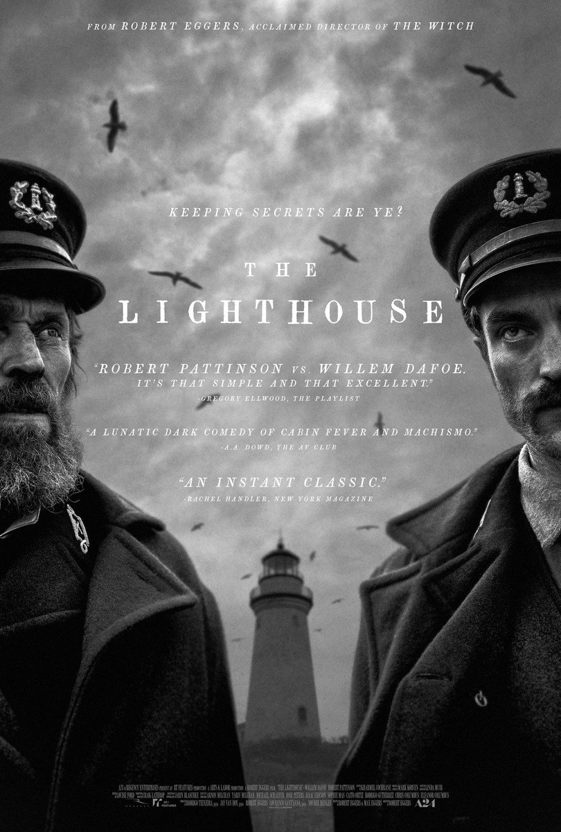 Our #zff2019 Gala Premiere <a href="/LighthouseMovie/">The Lighthouse</a> hits Swiss cinemas tomorrow. Director Robert Eggers’ moody gothic horror tale conjures up goose bumps – not least because of its disturbingly beautiful aesthetics and the outstanding leading actors #WilliamDafoe and #RobertPattinson.