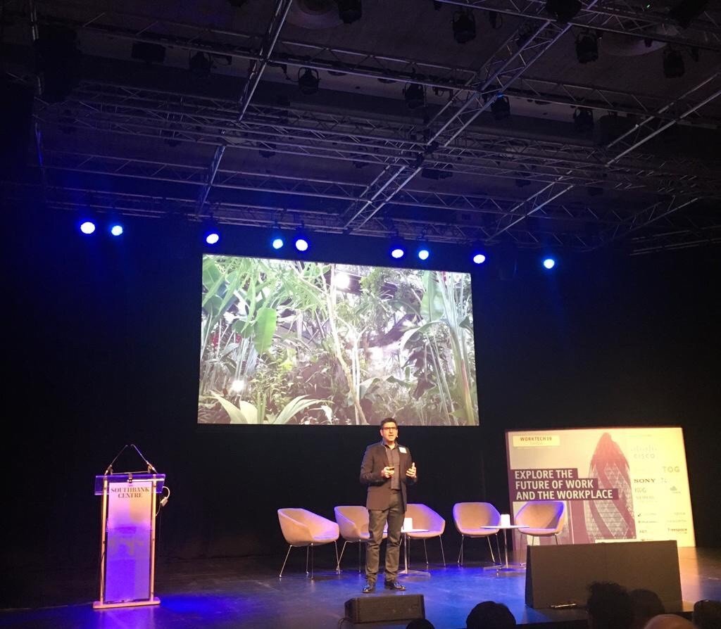 AreaWorkplaces's tweet image. Great start to #WORKTECH19 #London! @pjnross speaking about the sentiment workplace! #futureofwork