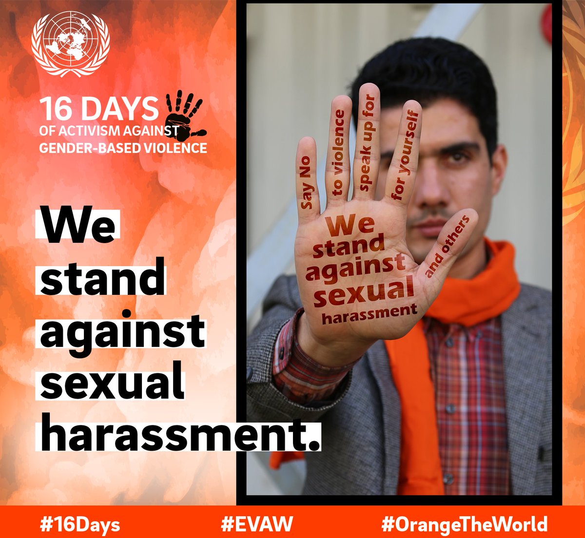 ReadeRounds's tweet photo. We stand against sexual harassment!

#16Days #EVAW #orangetheworld https://t.co/LLhOX39hzB