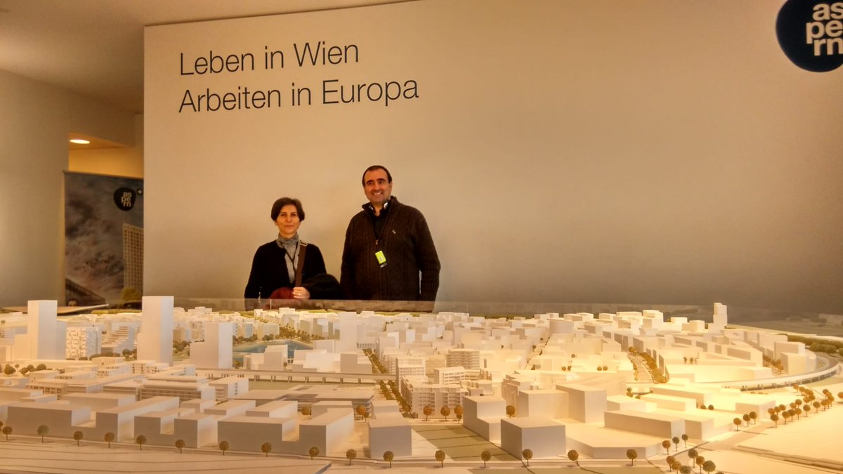 coavngipuzkoa's tweet photo. La presidenta del COAVN Gipuzkoa, Juana Otxoa-Errarte y miembros del equipo de Sostenibilidad están participando en la misión empresarial del Clúster #DonostiaSmartCity en #Viena @FomentoSS https://t.co/BkzzMbXYwO