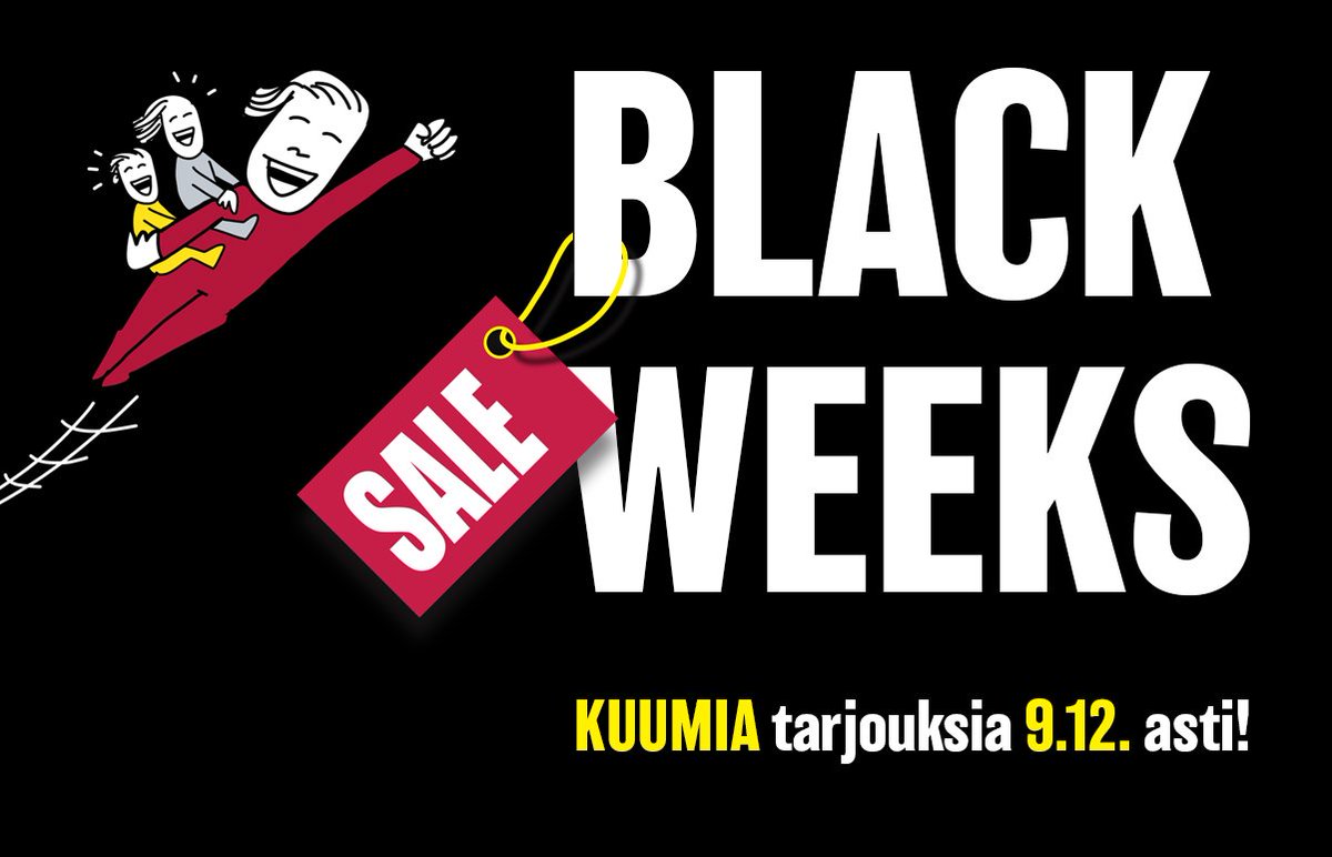 BLACK WEEKS on pyörähtänyt käyntiin! Tutustu Black Friday -tarjouksiin ja toimi jo tänään. Kampanjahinnat ovat voimassa 9.12. klo 23:59 asti! #BlackFriday #BlackWeek kauppa.finn-id.fi/tuote-osasto/b…