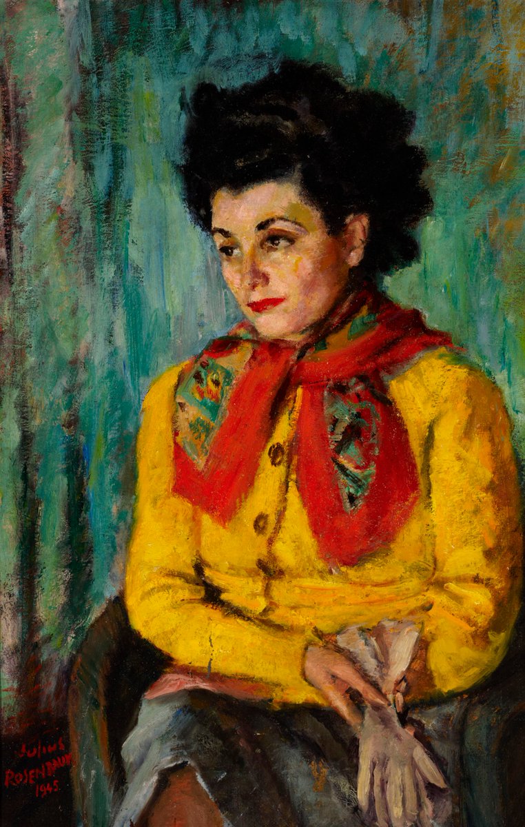 BenUriOnline's tweet photo. #WomanCrushWednesday #WCW
Painter painted the painter

This #portrait of Charlotte is painted by Julius #Rosenbaum who was born in a Jewish family. In 1930 he married fellow artist Adèle #Reifenberg, with whom he fled to England in 1939.

#BenUri #art #museum #gallery #painting https://t.co/yA7hiKNw4q