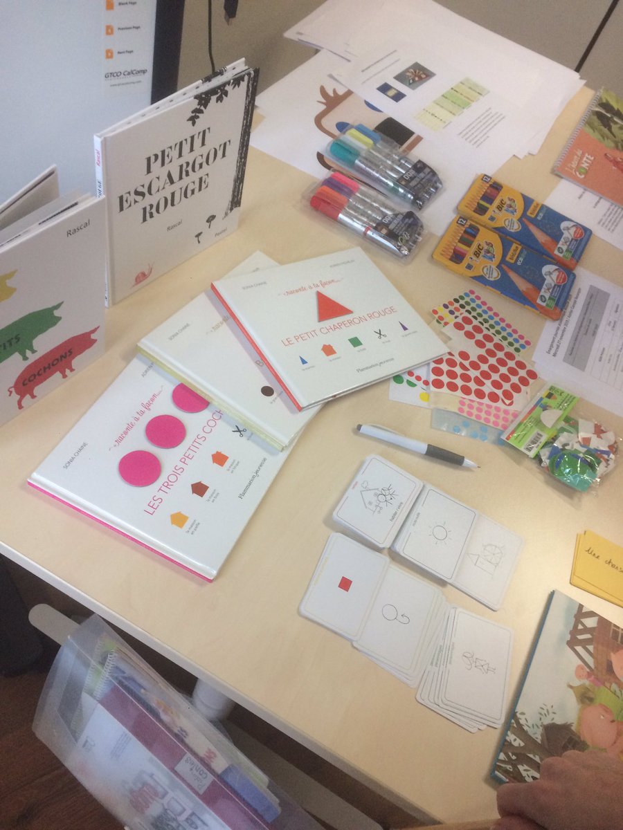 Formation AGEEM à @Canope_25 avec Alexandra Weis : Pictogrammes au service du conte. #cpccreatives Vive les échanges!