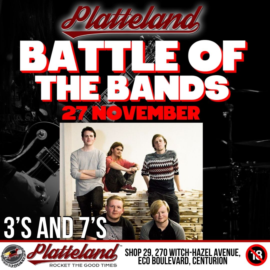 Which band will you be cheering tonight?

3’s and 7’s
Annoniem
Soundwarmer
Zen Garden

#Platteland #PlattelandLive #BattleOfTheBands #Bands #SupportLocalbans #SupportLocalMusic