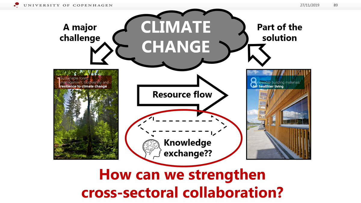 ForestETP's tweet photo. "Replacing carbon heavy materials with wood can reduce the carbon footprint of buildings considerably", Emil Engelund Thybring from University of Copenhagen has shared at #FTP2019 @ForestETP https://t.co/pWMUjZrsZl
