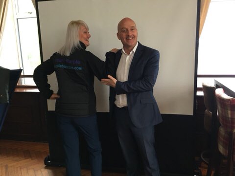Another superb breakfast meeting with this epic view!
Thank you @karlwelburn &amp; Steven Redgrave for sharing developments at Print Copy Scan, and our chairman <a href="/purplepilotdan/">Dan Gough</a> was delighted to present <a href="/NicolaKeen1/">Nicola Keen</a> with a TEAM PURPLE winter coat to keep her warm on the golf course!