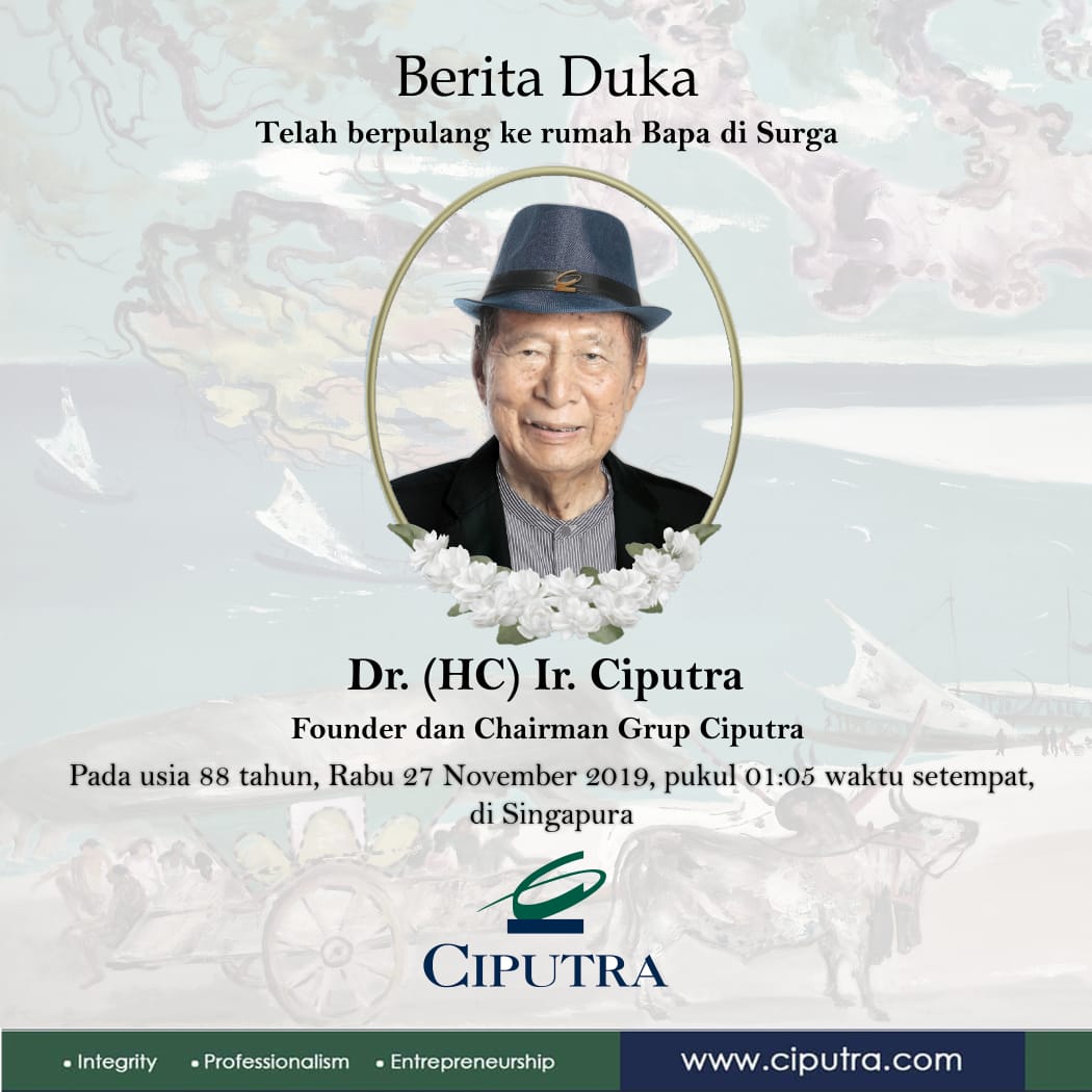agus_noor's tweet photo. #RIPciputra Selamat jalan, Pal Ciputra. Perjalanan yang penuh kedamaian. https://t.co/vuVaGnazbR