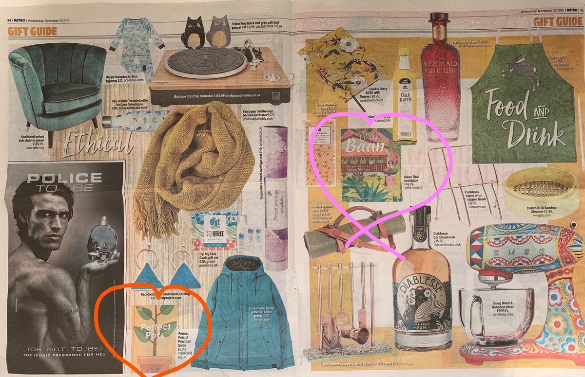 PavilionBooks's tweet image. Great to see two of our titles 
@kplunketthogge #BaanCookbook and @NTBooks @sagardenwriter
#PerfectPots in today's @MetroUK Christmas Gift Guide. #Christmas2019 #GiftGuide2019 #stockingfillers