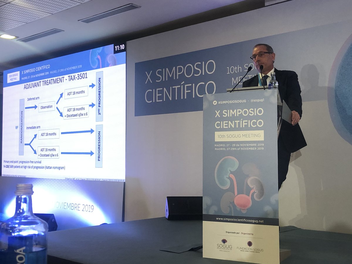 Dr Joan Carles: papel de la quimioterapia en el #CáncerDePróstata de alto riesgo #simposioSOGUG