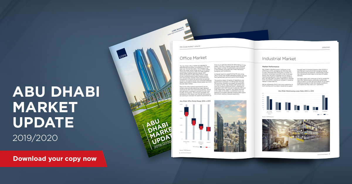 CushWakeCore's tweet photo. Our Annual Abu Dhabi Market Update for 2019/2020 is out now. To find out more about how Abu Dhabi’s real estate is evolving through supply and demand side drivers, read more  https://t.co/Jp4dKx7MaE

#core #corecommercial #coreresearch #abudhabi #researchreport https://t.co/jw5PLaZk3U