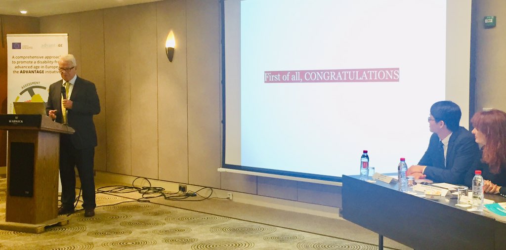 Finbarr Martin taken part at the 3rd session of <a href="/Advantage_JA/">Advantage JA</a> final conference 👏👏<a href="/EuGMSSociety/">EuGMS - European Geriatric Medicine Society</a> #faceuptofrailty