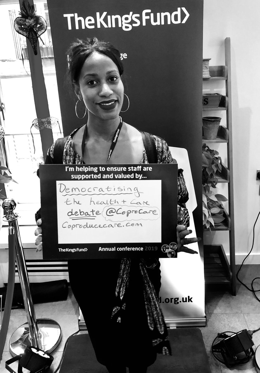 CoProCare's tweet photo. .@TheKingsFund on the #redcarpet restating our commitment to help “Democratise the health and social care debate” and open up the health &amp; social care Conversation, Law and Policy to more than just the leaders, directors &amp; academics and help everyone #coproducecare #KFAnnual2019 https://t.co/cmmhA25zpN