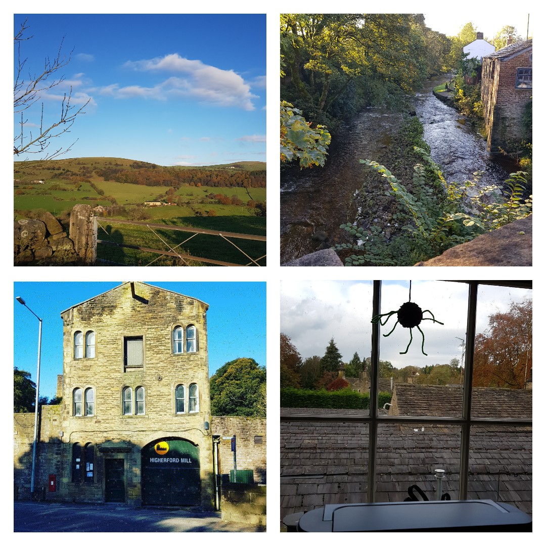 Happy #LancashireDay ! My daily school run views over #pendle &amp; then settling down to work in a lovely old #lancashiremill overlooking the rooftops of Higherford. I'm a lucky girl! #MyLancashire <a href="/VisitLancashire/">visitLancashire.com</a> #higherfordmill #Lancashire
#pendlehill #higherford #roughlee