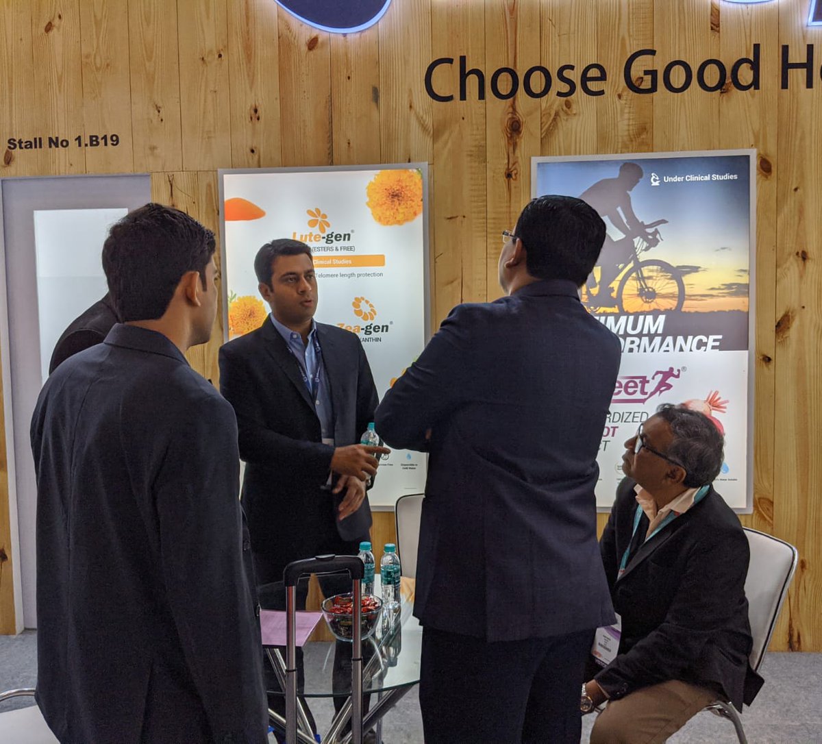 BiogenExtracts's tweet photo. Great two days......Catch us tomorrow as well to know more about our clinically-validated ingredients
#CPhI #CPhIindia #CPhiWorldwide #CPhI2019 #biogenextracts #nutraceuticals #choosegoodhealth https://t.co/J6BFy1Z5dC