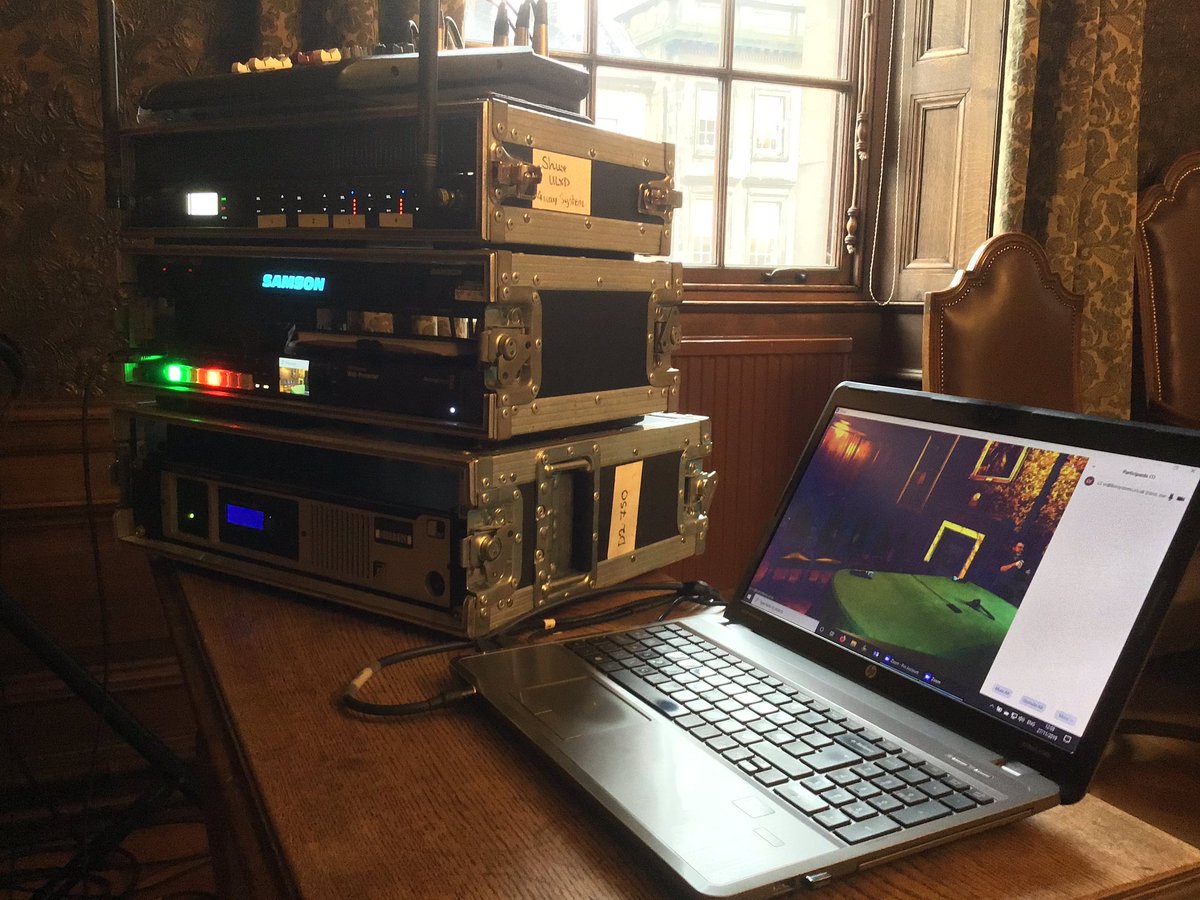 LiveSystemsLtd's tweet photo. All set up for a multi participant video conference today using our new scalable VC package. Contact us for more details on this service. #Conference #vc #streaming https://t.co/vIGon4rtMX