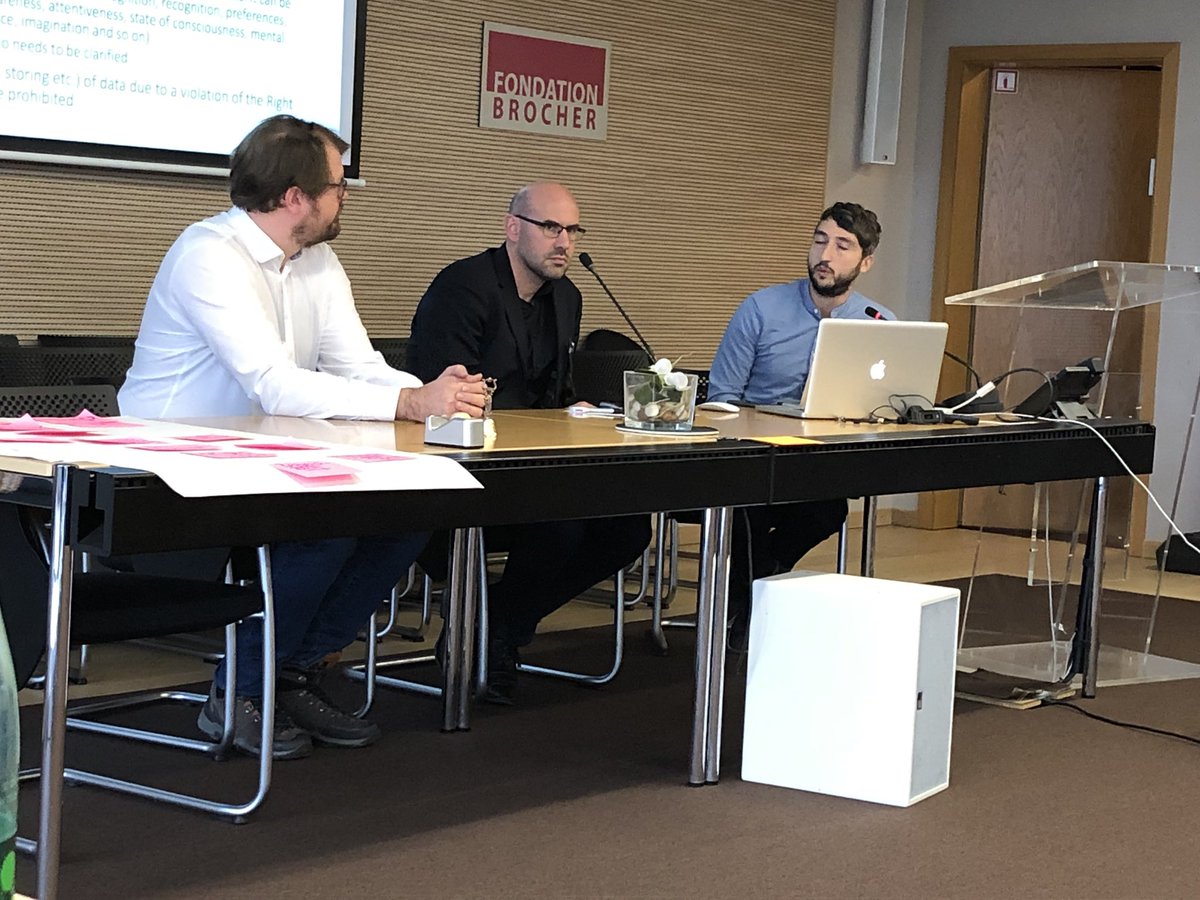 r_chavarriaga's tweet image. @MarcelloIenca, @neuroastics and Ralf Jox @CHUVLausanne closing on a wonderful workshop at @Fond_Brocher on #governance framework for #brainData and mental integrity