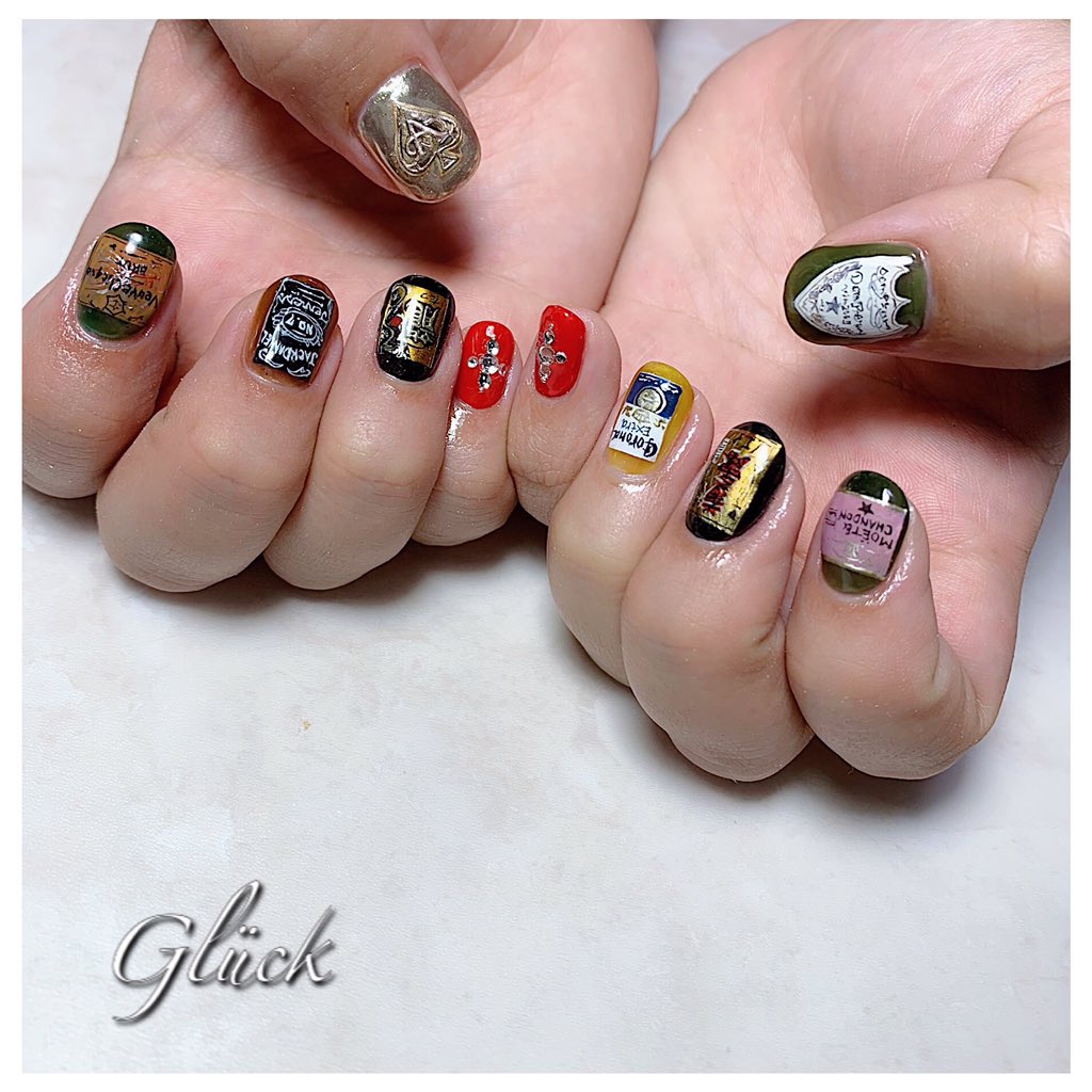 Gluck ネイルデザイン ネイル お酒 シャンパン 泡盛 沖縄 Gluck ネイルデザイン ネイル お酒 シャンパン 泡盛 沖縄