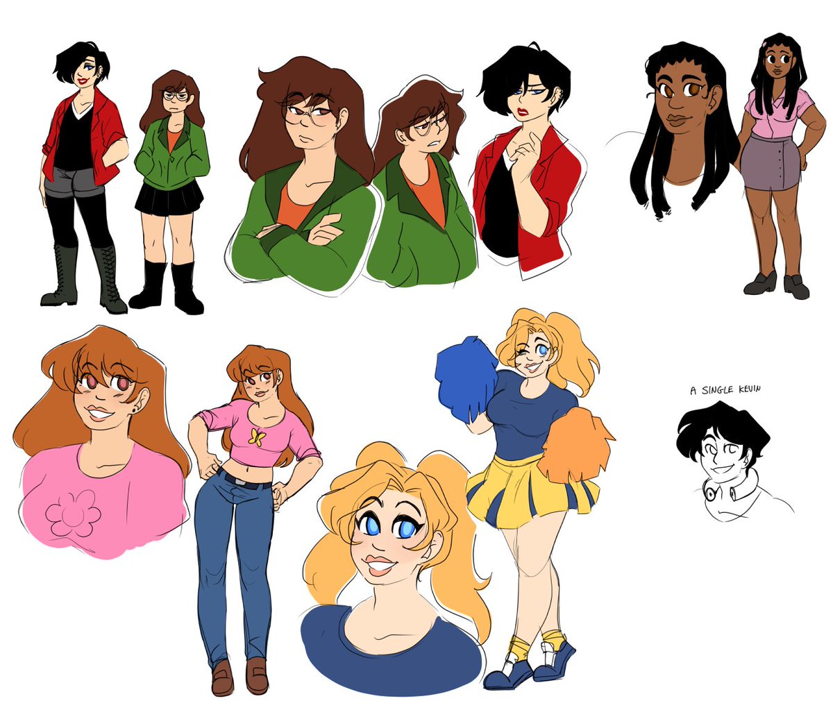 The girls in Daria are all quality u u 3.