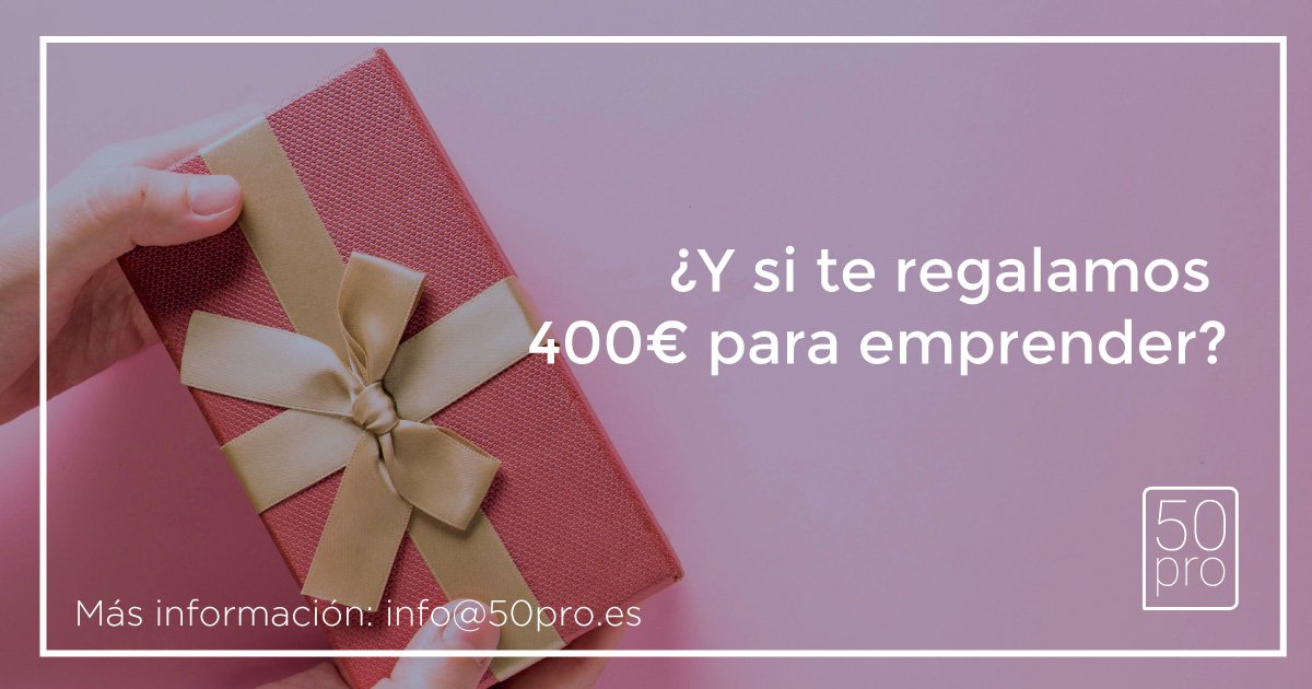 50pro_'s tweet photo. 50Pro quiere ayudarte a cambiar tu futuro laboral, regalándote la matrícula para participar en el último Programa de #EmprendimientoSenior que organizamos este año. 
Ya no tienes excusas para demorar por más tiempo la puesta en marcha de tu negocio propio. #50pro #EPS50 https://t.co/3v7zdWJ0eT