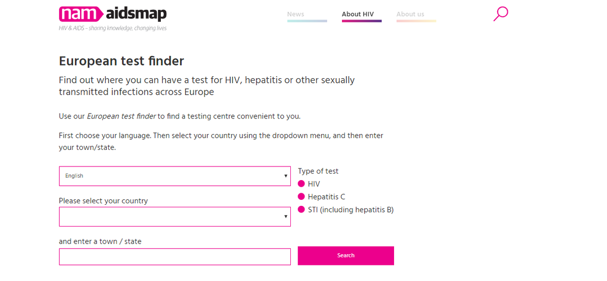 Testing and knowing your status leads to less #HIV infection for everyone. Find the nearest place where you can get tested in #Europe with only one click: aidsmap.com/european-test-… <a href="/EuroTestWeek/">European Testing Week</a>