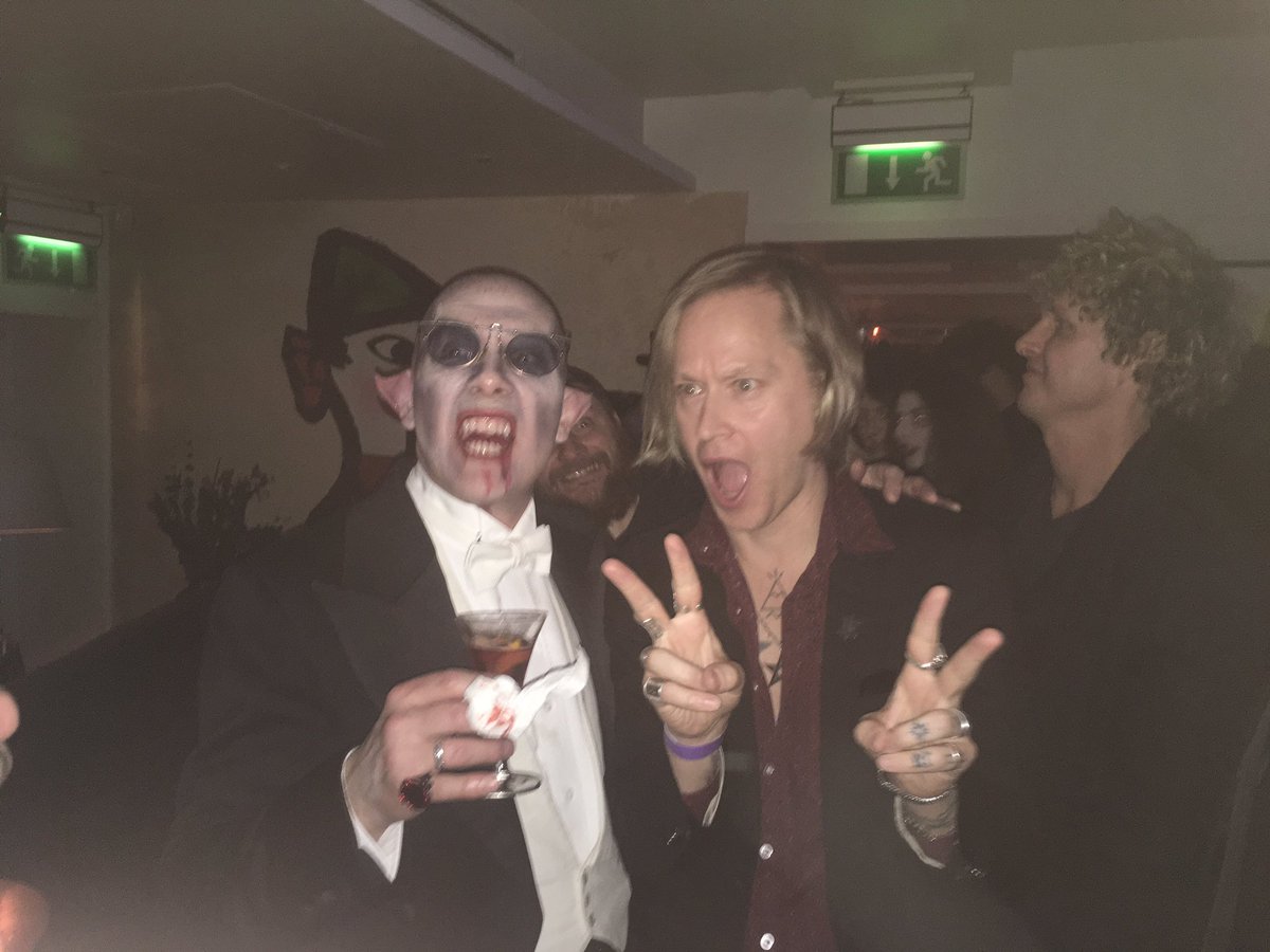 Dennis hanging with Dave from the Damned. Why not!?