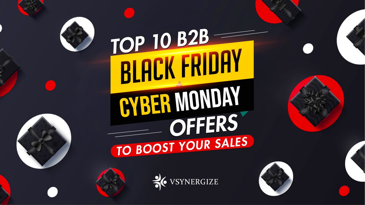 Vsynergize_'s tweet photo. It’s that time of the year, where the weekend is raining #B2BDeals. Here are the top #BlackFriday #CyberMonday #B2BOffers to #boost your #Sales & achieve your #targetgoals - https://t.co/G2KTESRwI1
#BFCM #BFCM2019 #RUSHNOW #offers #superoffer #DealsTooGoodToMiss #DemanGeneration https://t.co/58MRRfxFyl